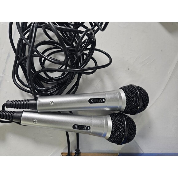 Lot Of 2 High Grade Professional Low-Noise Cable Microphone On Off Switch Silver - Picture 7 of 7
